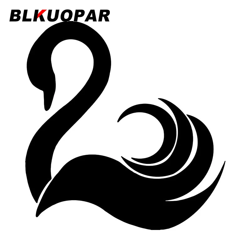 

BLKUOPAR Лебедь Автомобильная Наклейка Водонепроницаемый модный солнцезащитный персональный Графический виниловый смешной оригинальный мотовездеход защита двери автомобиля