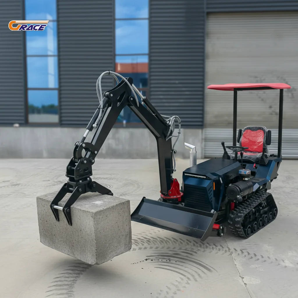 Kompakter 25-PS-Mini-Raupentraktor EURO 5 EPA Multifunktionaler Farmtraktor für Pflug/Bohrer – Fabrik-Großhandel