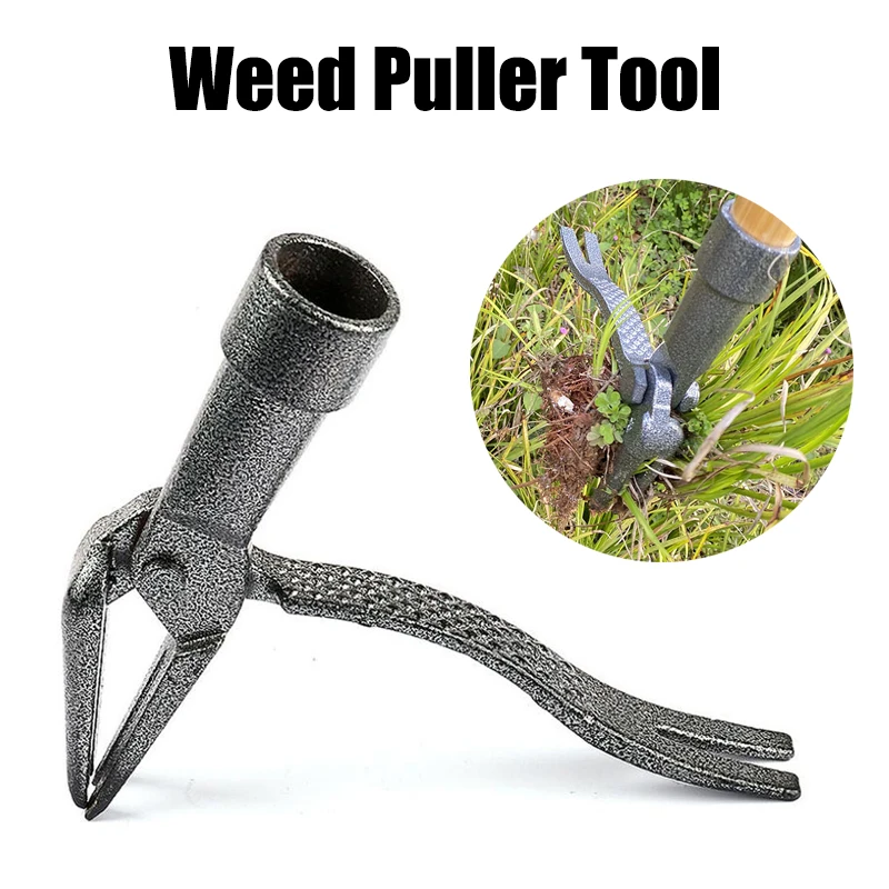 Iron Weed Puller Tool Claw Weeder Root Remover Outdoor Garden Portable Weed Puller Removable With Foot Pedal