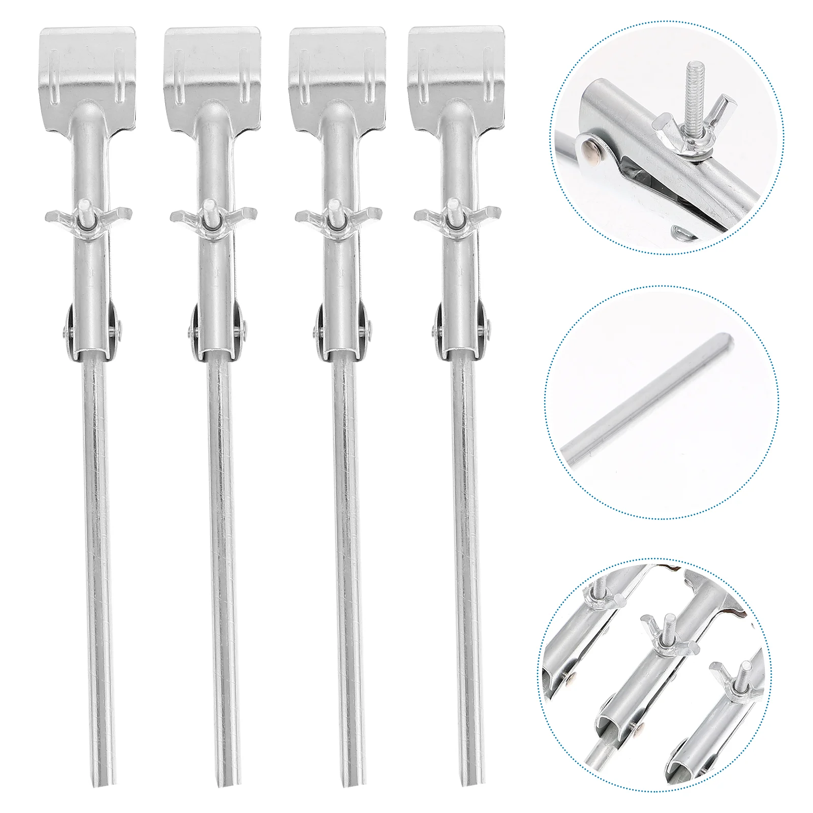 

4 Pcs Flask Test Tube Clamp Laboratory Support Supplies Clamps Condenser Clip Kickstand Iron