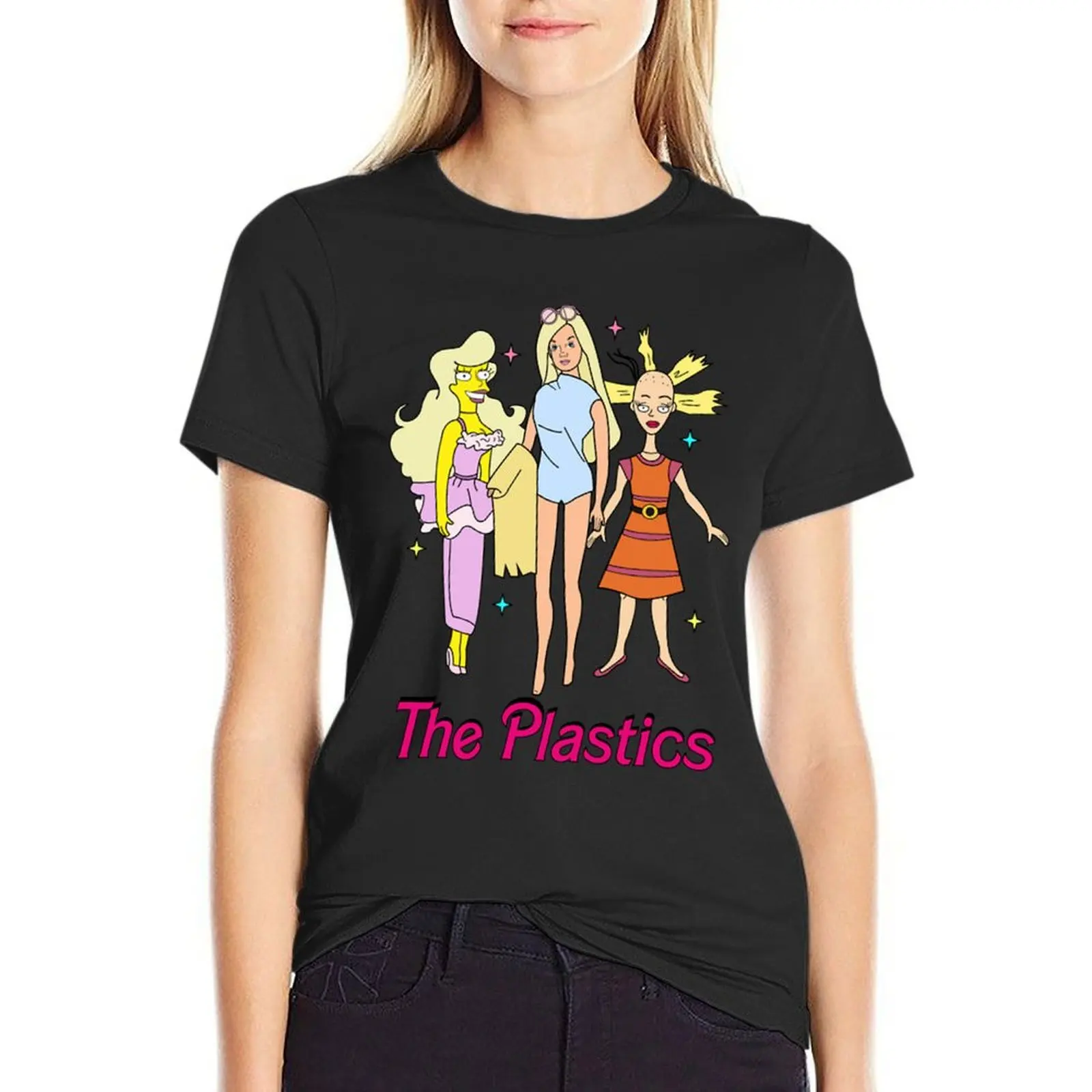 

Plastics T-shirt korean fashion Aesthetic clothing clothes for Women