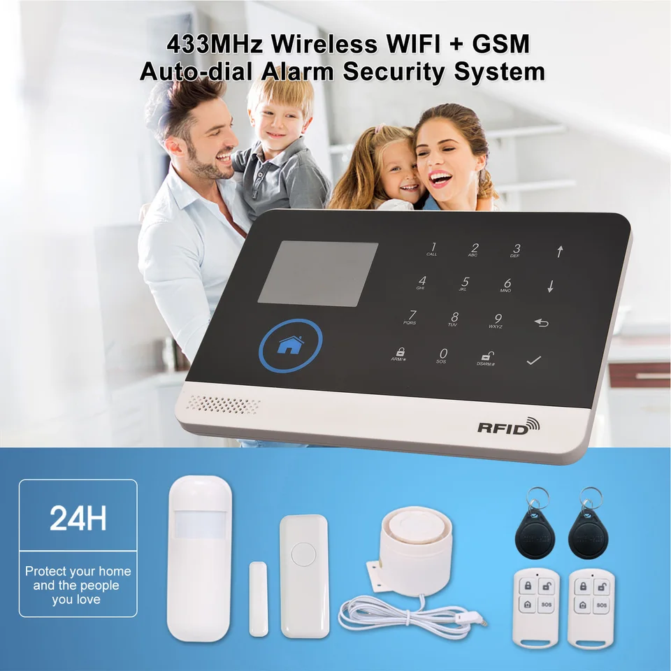 Smart Home Wireless Security Alarm System with Voice Control