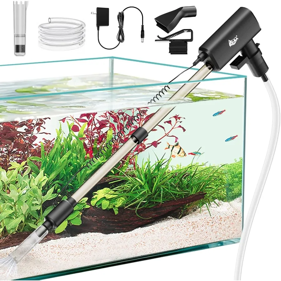 20W Electric Rechargeable Aquarium Gravel Cleaner