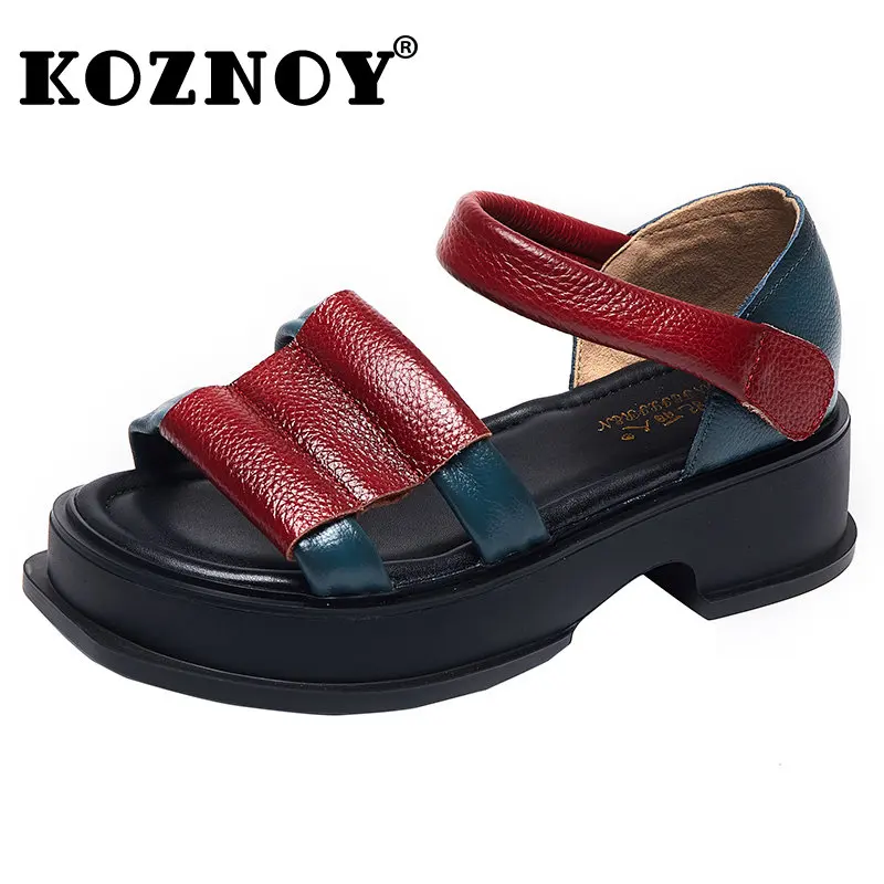 koznoy-genuine-leather-sandals-5cm-ethnic-elegant-multicolor-women-shoes-artistic-natural-fashion-cow-hook-peep-toe-roman-summer