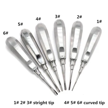 Tooth Elevator Dental Stainless Steel Elevator Dentist Tools Stright Curved Root Elevator Dental Instrument and Supplies 1