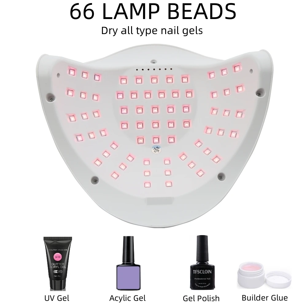 SUN X12 MAX 280W UV LED Nail Lamp With 4 Timer Setting 66LEDS Portable Nail Dryer Professional LED Lamp For Nails 3
