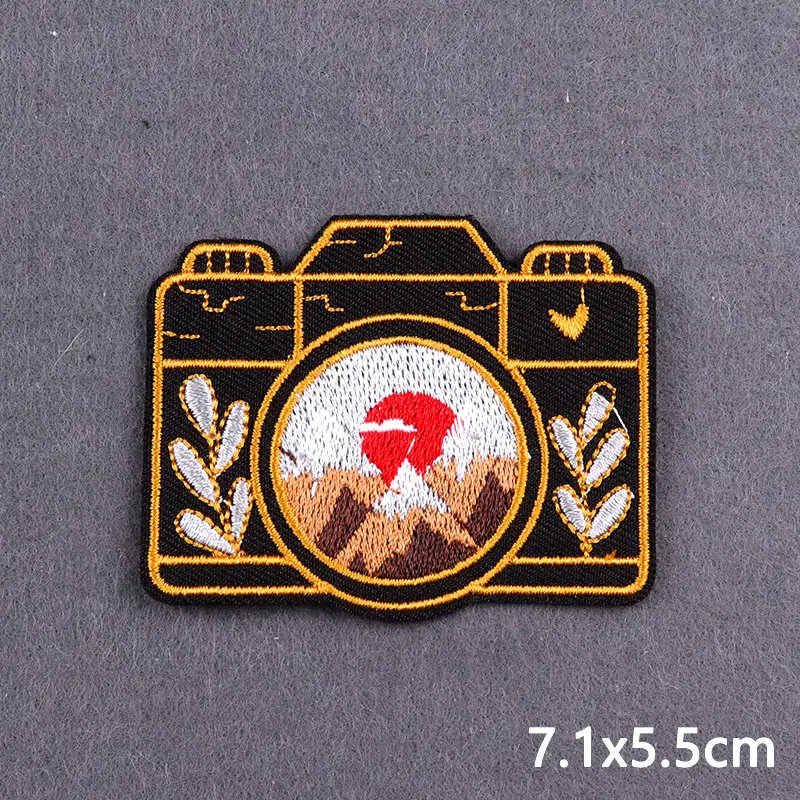 Diansour Eisen auf Patches für Kleidung thermoadhäsive Patches Abenteuer Landschaft Tier Stickerei Patch auf Kleidung DIY – Detail 6