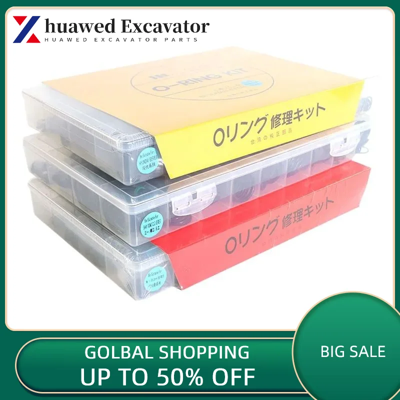 Per Caterpillar Cat Komatsu Hitachi Caterpillar Kobelco Kato Sany Doosan Hyundai O-Ring Guarnizione Paraolio Accessori Per Escavatori