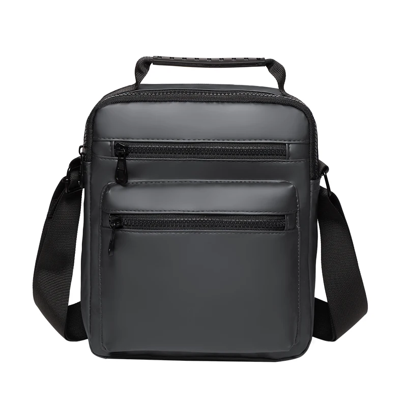 Men's shoulder bag, casual crossbody bag, durable fabric, multi pocket design, suitable for daily travel