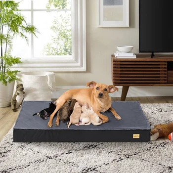 Dog Beds for Large Dogs, Orthopedic Dog Bed for Medium Large Dogs Waterproof Lining, and Non-Slip Bottom, Machine Washable 2