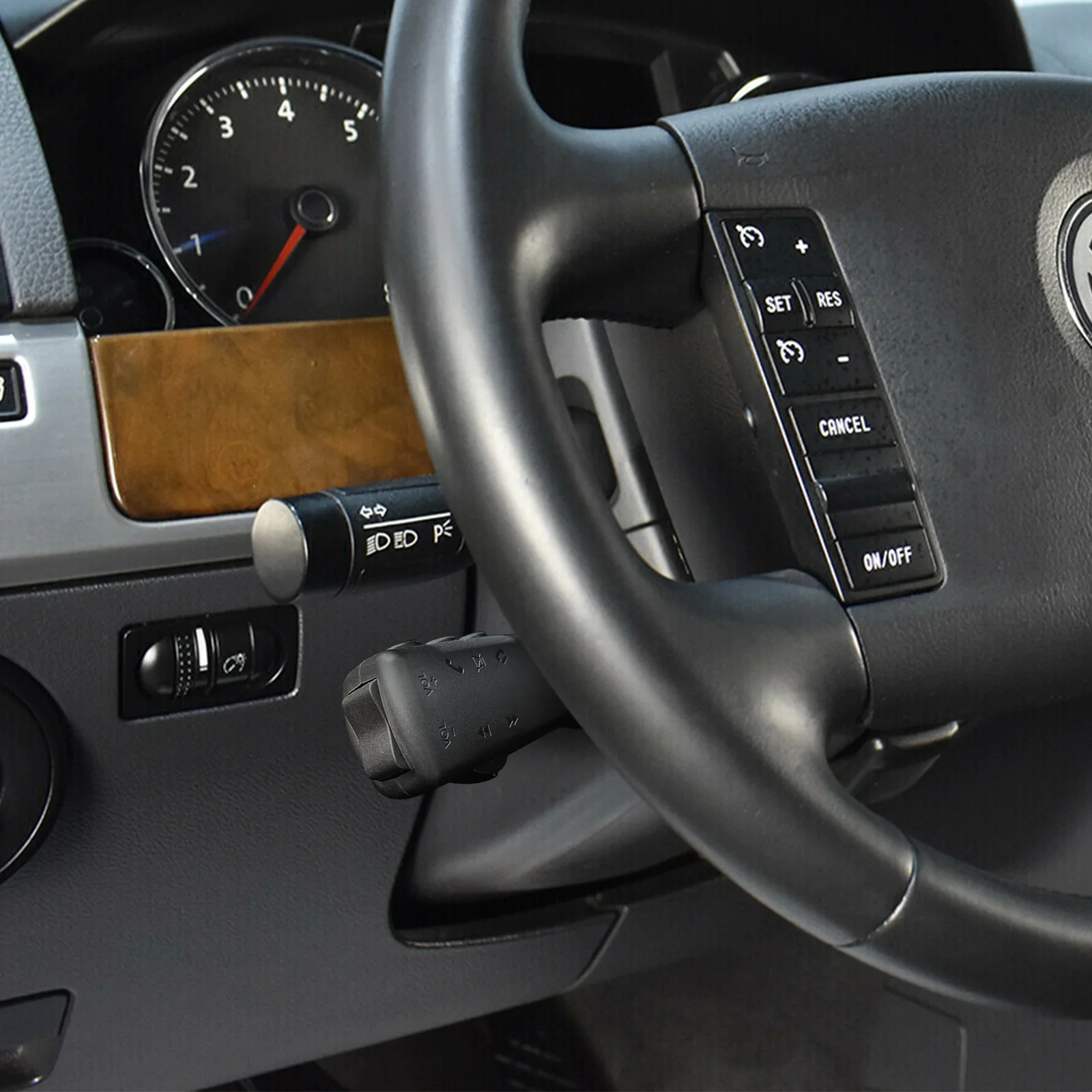 Steering Wheel Remote Control Universal Car Steering Wheel Buttons Multi-functional Remote Controller Car Audio GPS Navigation DVD Android Wired Control 7-Key