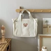 Korea Mommy Bag Large Capacity Portable Diaper Bag Nappy Multifunctional Drawstring Canvas Outdoor Handbag Mother Baby Bag 3