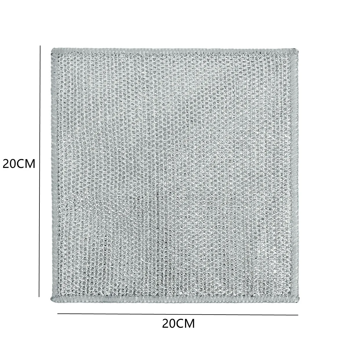 Cleaning Cloth 10pcs/5/1pc Magic Steel Wire Double-sided Metal Wires Rags Kitchen Dish Pot Washing Towel Clean Tool