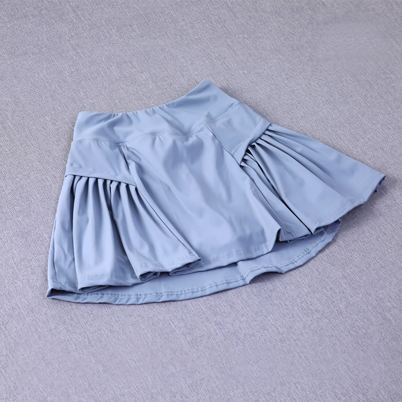 Exercise Loose Comfortable Quick Dry Running Fitness Double Layers Frills Pleated Golf Tennis Skirts, sports skirt