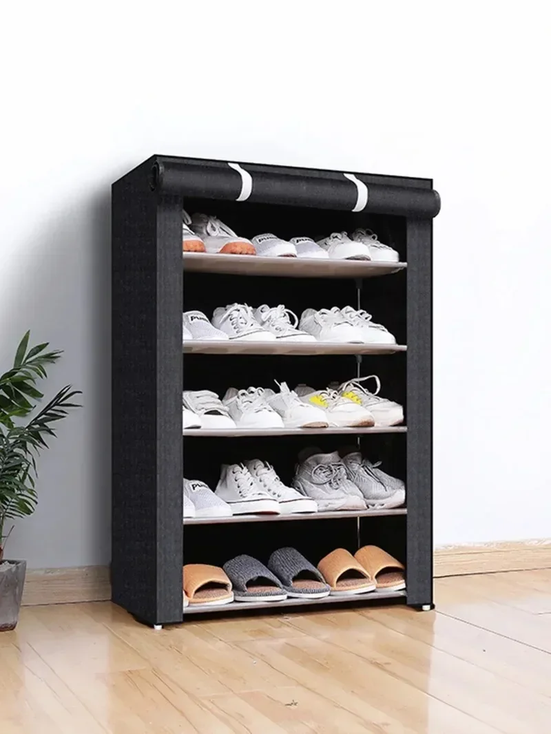 Description Picture 2 of itemShoe Rack with Covers Large Capacity Stackable Multilayer Nonwoven Dustproof Storage Cabinet Bedroom Space-saving Shoe Shelf