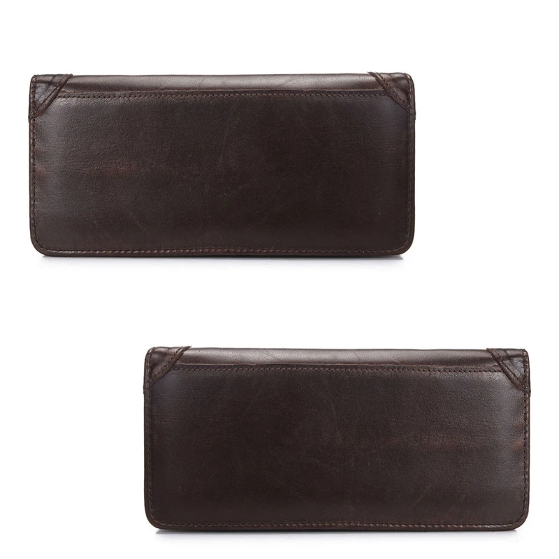 

Men's Genuine Leather Long Wallet Bifold Money Card Holder Clutch Purse Hot