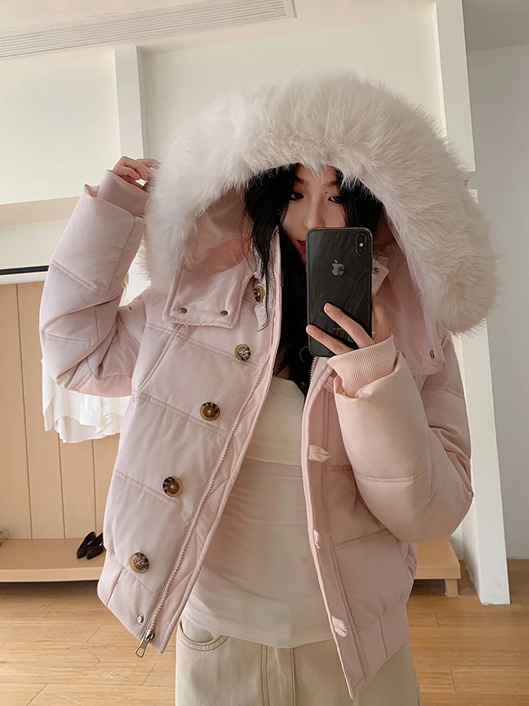 Sudadera Con Capucha De Invierno Cassiecy Para Mujer - Verde, Cuello Alto, Oversize, Cálida