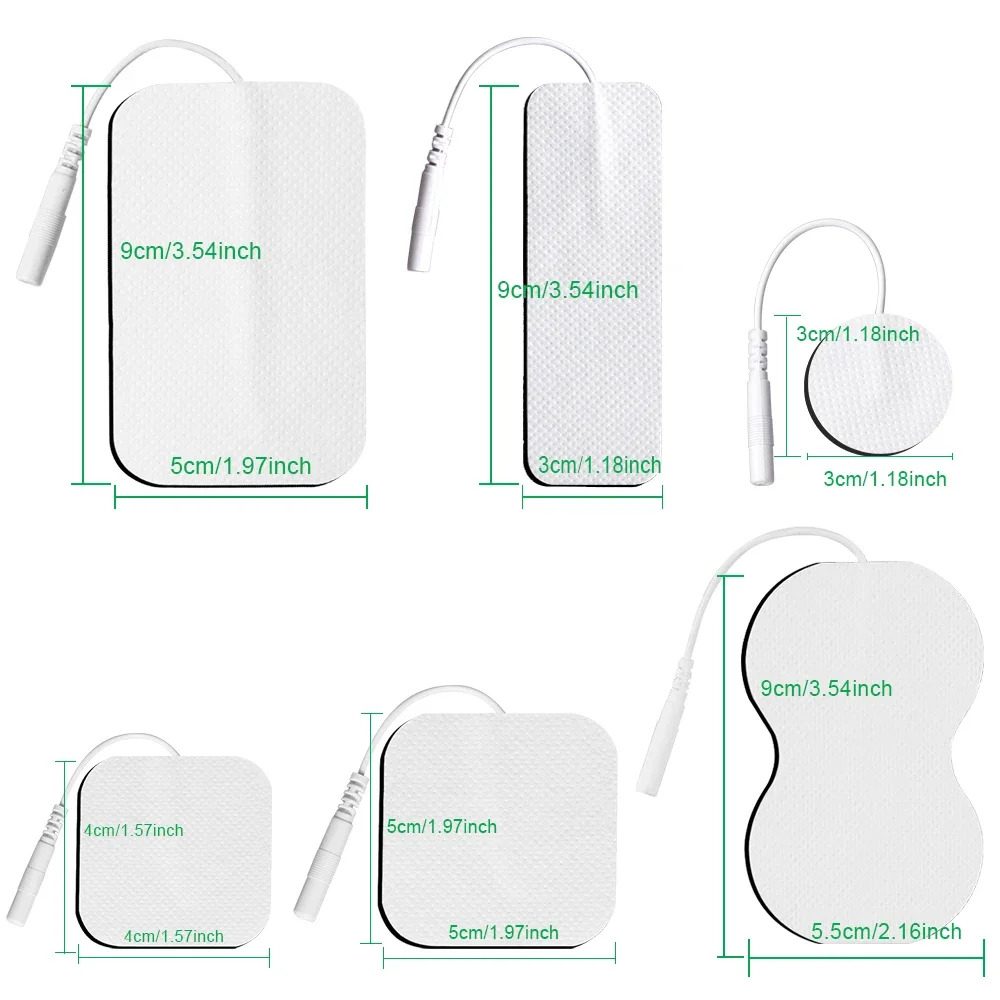 Electrode Pads TENS EMS Electrode Pads Electrode Stickers For Physiotherapy Massager Nerve Muscle Stimulator Conductive Gel Massage Patches