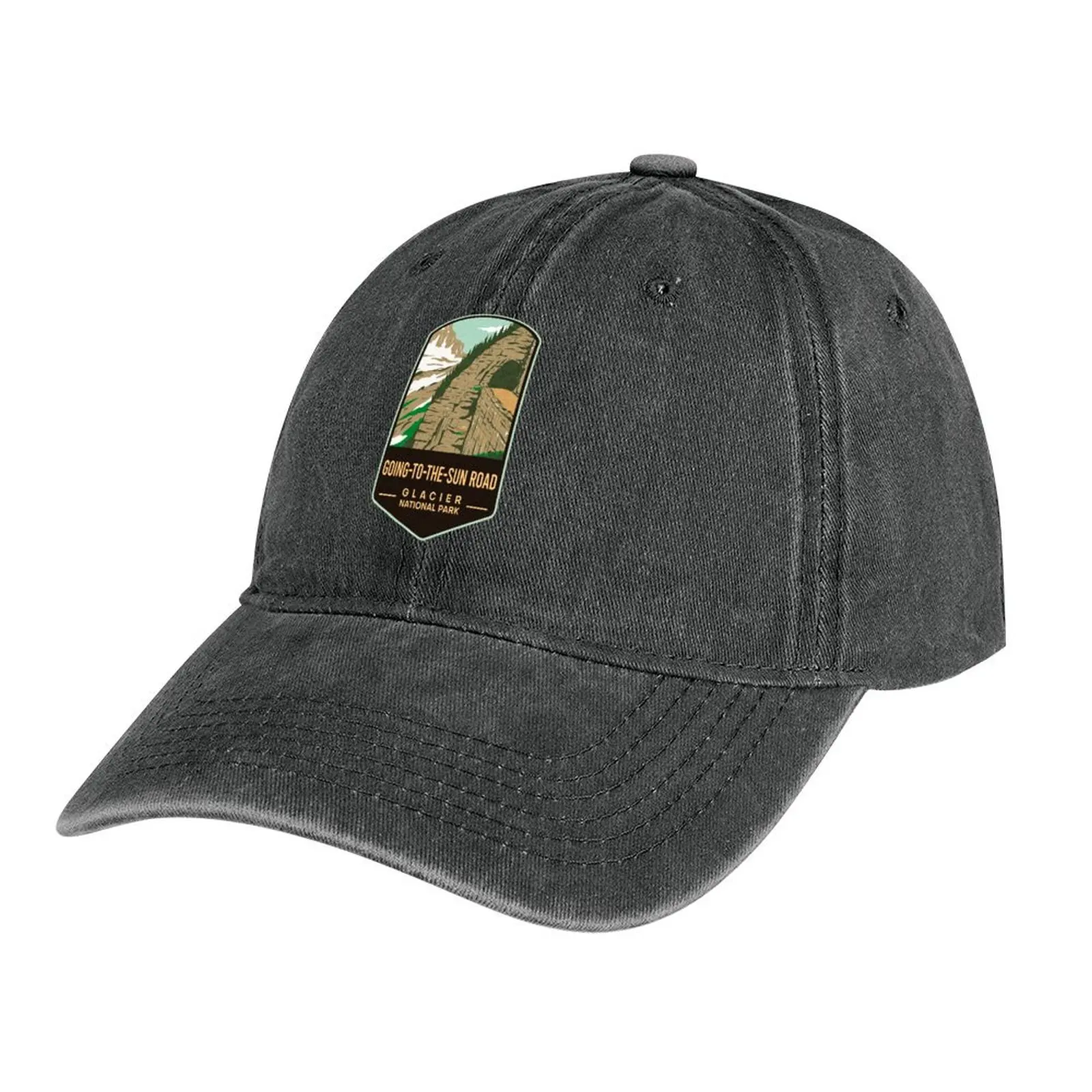 

Going-To-The-Sun Road Glacier National Park Cowboy Hat black New Hat New In The Hat Hats Woman Men's