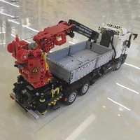 Remote Control Engineering Crane Building Blocks Set RC Construction Vehicle 3D Assembly STEM Educational Toy Gift 3