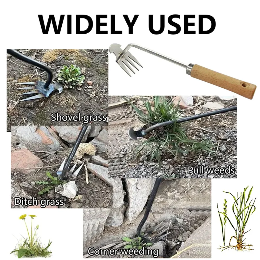 2023 Hand Weeding Tool Grass Pulling Tool Digging Grass Shovel Household  Steel Agricultural Tools for Vegetable Planting