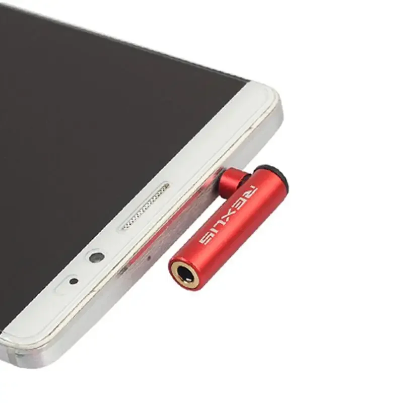 REXUS 3.5mm Jack 90°Universal Aux Male to Female OMTP to CTIA Earphone Converter Stereo Adapter Universal 1/2/5PCS