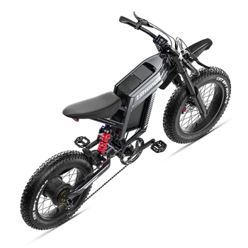 Shengmilo S900 Adults Electric Bike 1500W 60V 30AH Mountain Electric Bicycle 20“ Fat Tire Ebike Speed 65km/h Electric Dirt Bike 3