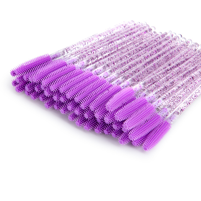 Silicone Gel Eyelash Brush Comb  Eye Lashes Mascara Applicator Wands Makeup Professional Makeup Beauty Tool For Women