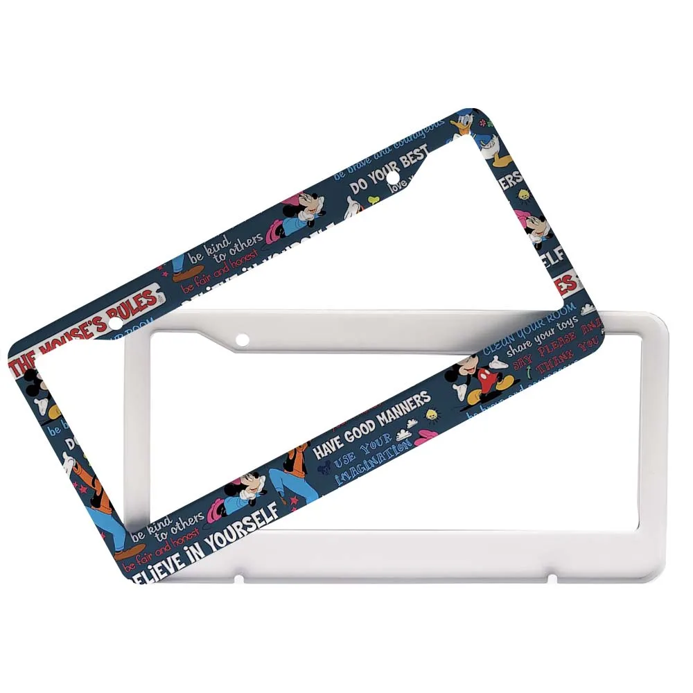 Disney Mickey Mouse 12"x6" Chrome License Plate Frame – Universal Car/Truck/SUV Decoration 5
