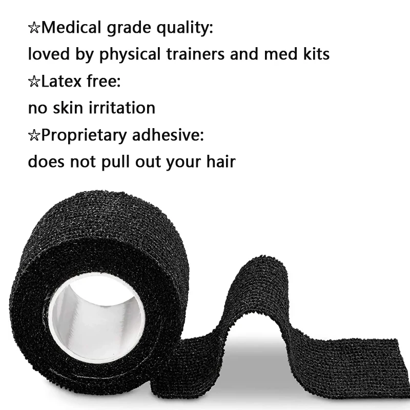 5pcs Tattoo Grip Tape Bandage Cover Wraps Nonwoven Waterproof Self Adhesive Finger Protection Tattoo Accessories