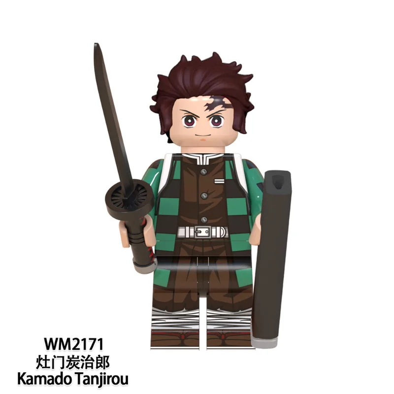 Demon Slayer Figure Model Cartoon Mini Action Figures Assemble Toys Kids Desktop Ornaments Collectible Decoration Birthday Gift