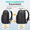 Fenruien Men 36L Business Backpack USB Waterproof  Multi Pocket Backpacks Fit 17.3 Inch Laptop 5