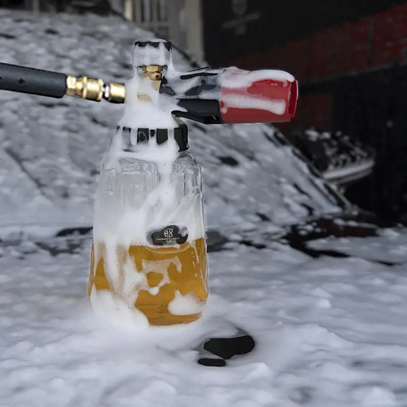 Annaffiatoio in schiuma per autolavaggio flacone spruzzatore pressurizzato flacone per irrigazione in schiuma trasparente da 1000ml flacone per Dispenser di schiuma bomboletta Spray in schiuma