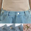 Reusable Waist Buttons Alloy Star Brooches Pins Clip Adjustable Snap Fastener Jeans Detachable Reduce Waist Buckle Tightener 4