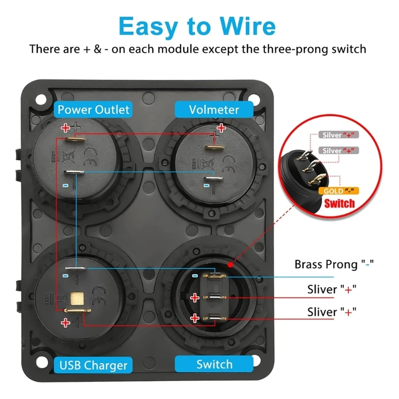 

Upgraded Car Power Socket with & Quick Charging Simple Install AOS