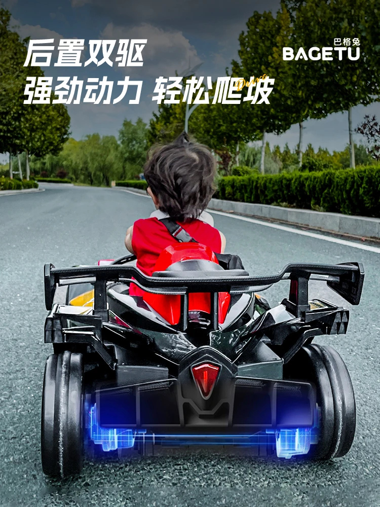 Electric kart four-wheel car can sit double drift parent-child toy car