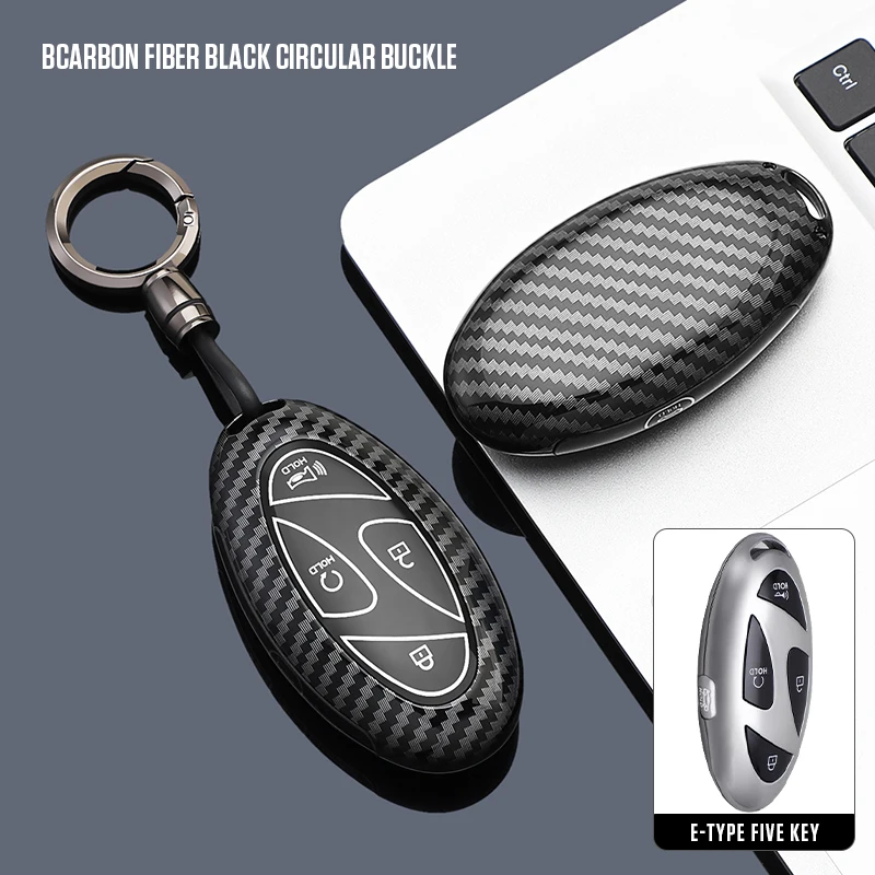 3 4 5 6 7 Buttons ABS + Silicone Car Key Case Cover Remote Key Protect Shell for Hyundai Kona Ev Grandeur GN7 IONIQ 6