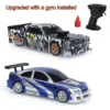 Gifts Outdoor Toys 1/43 2.4g RTR Gyro RC Mini Race Cars Controlled Drift Car 4WD High-Speed Motor Vehicle Model for Boys TH23884 1