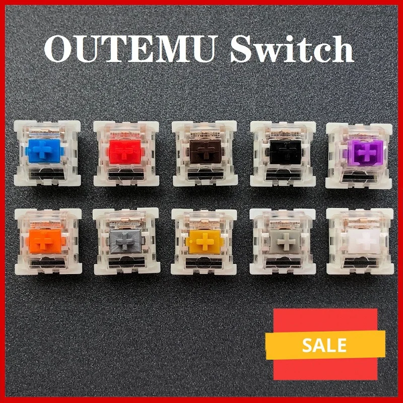 Interruptor do Teclado Mecânico Outemu Clicky Linear Interruptores Silenciosos Táteis Led Rgb Smd Gaming Compatível com Interruptor mx 3pin