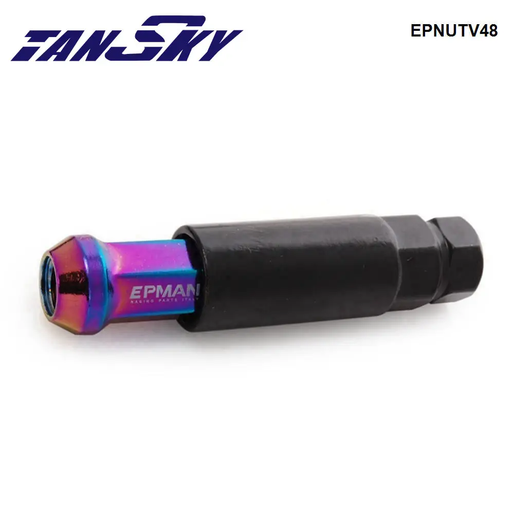TANSKY-EPMAN Racing V48 20PCS EXTENDED WHEELS TUNER LUG NUTS OPEN END M12x1.5 Or M12X1.25 EPNUTV48 wheel lug bolts