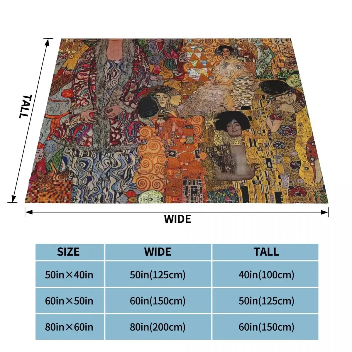 Gustav Klimt Blanket Coral Fleece Plush Decoration Family the Three Ages of Women Super Soft Throw Blanket for Bed Outdoor Quilt 6