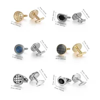 6/12 Pair Wed Cufflinks For Mens Wedding Guest Gift Man Shirt Cufflink Set Vintage Luxury Father's Day Men Cuffs Lawyer Tie Clip 3