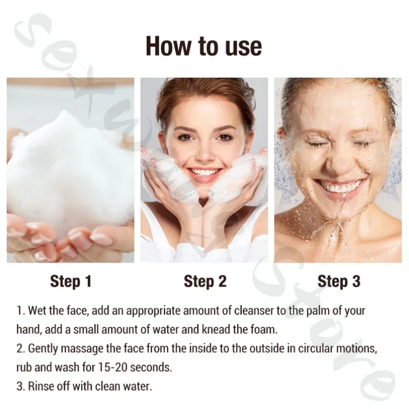 Green Plum Refreshing Gel Facial Cleanser Oil Control Remove Blackheads and Shrink Pores 100ml 6