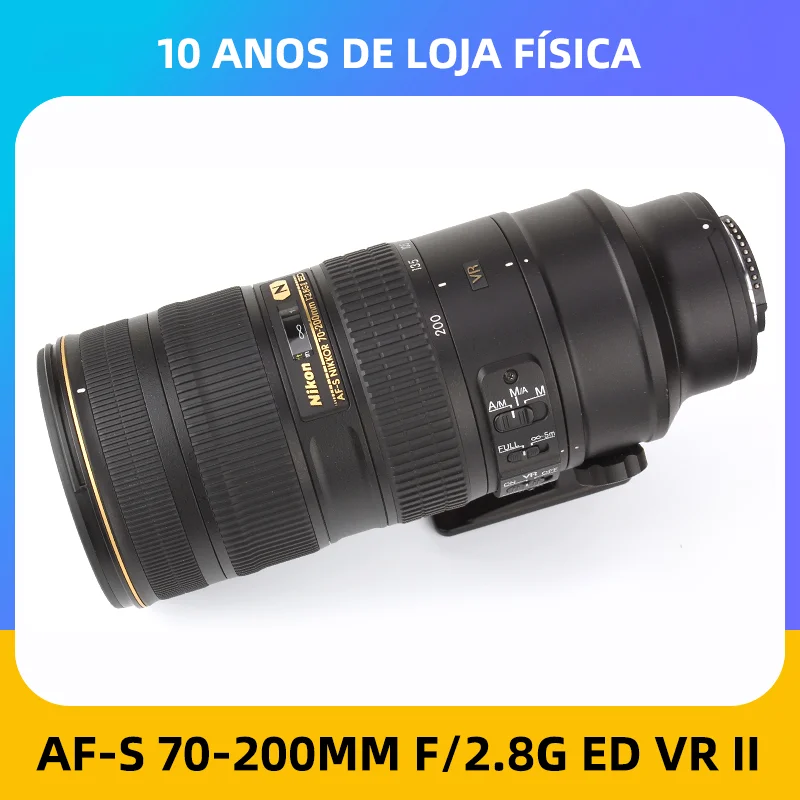 Nikon 70-200Mm F/2.8G Ed Vr Ii Af-S Obiettivo Zoom Nikkor Per Fotocamere Reflex Digitali Nikon