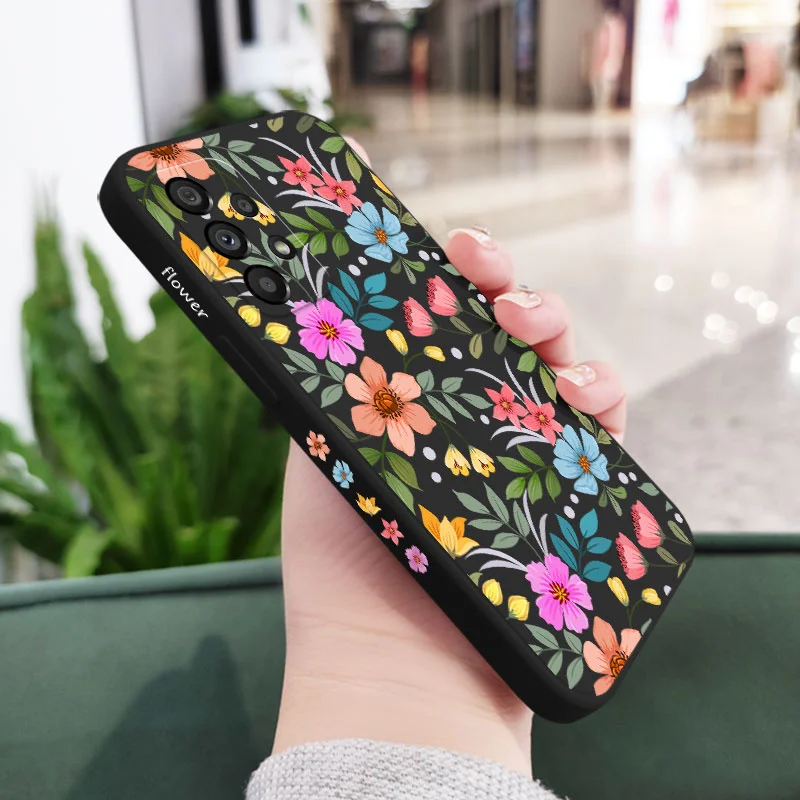 Vibrant Floral Design Protective Smartphone Case