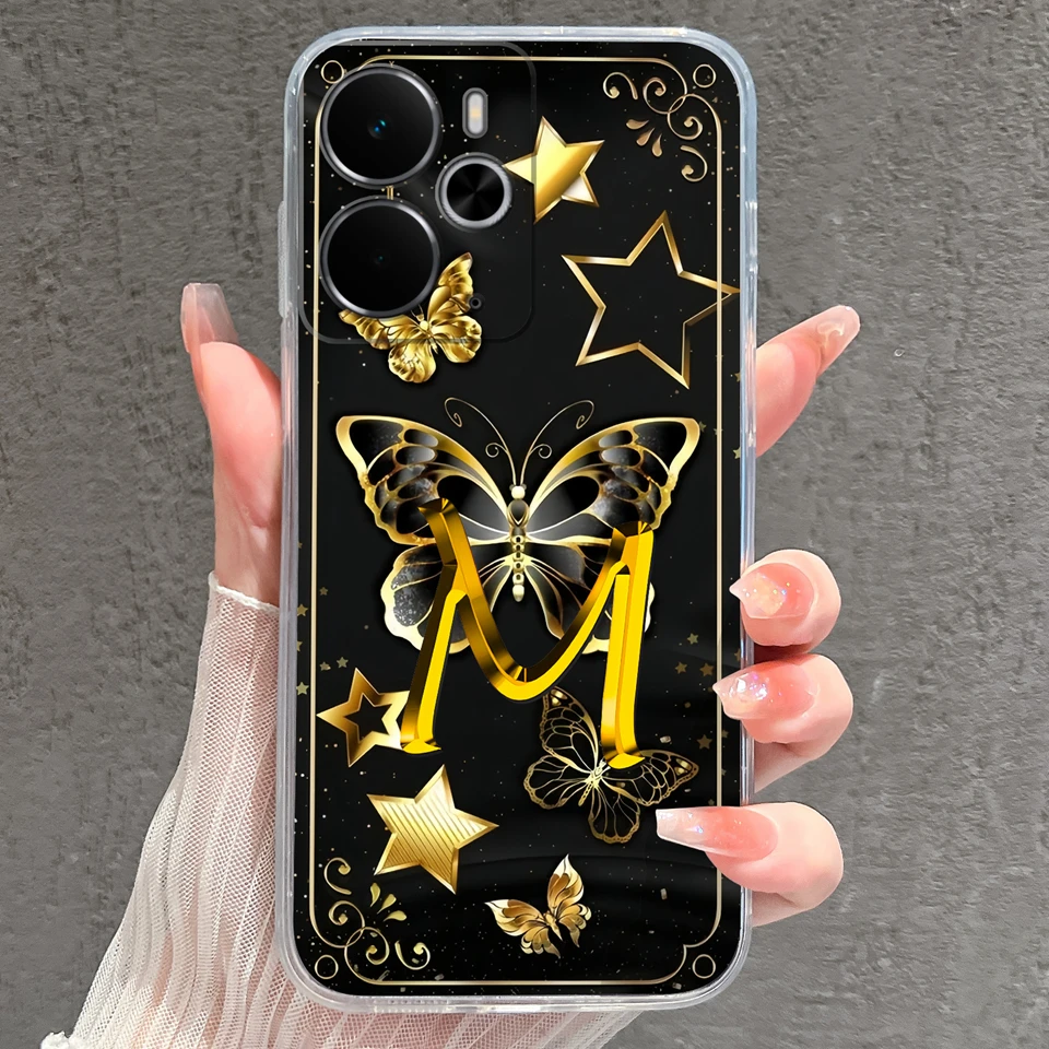 Sparkling Butterfly Shockproof Non-slip Transparent Phone Case Housing