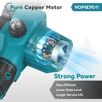 YOFIDRA 6 pouces tronçonneuse électrique sans fil huileur jardin bois coupe bûche taille scie outil électrique pour Makita 21V batterie broche 4