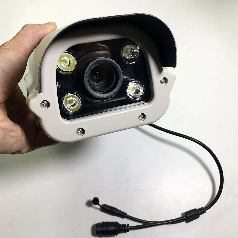 New 5MP Vehicle License Number Plate Recognition 6-22mm Varifocal Lens POE White light Color LPR IP Camera For Parking Lot 2