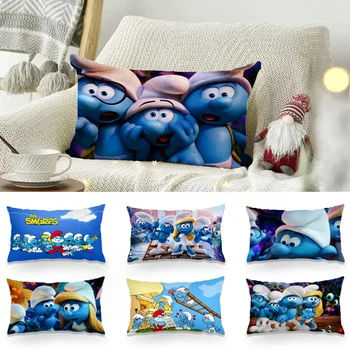 S-Smurfses Double-Sided Pillowcase – Decorative Rectangle Cushion Cover 1