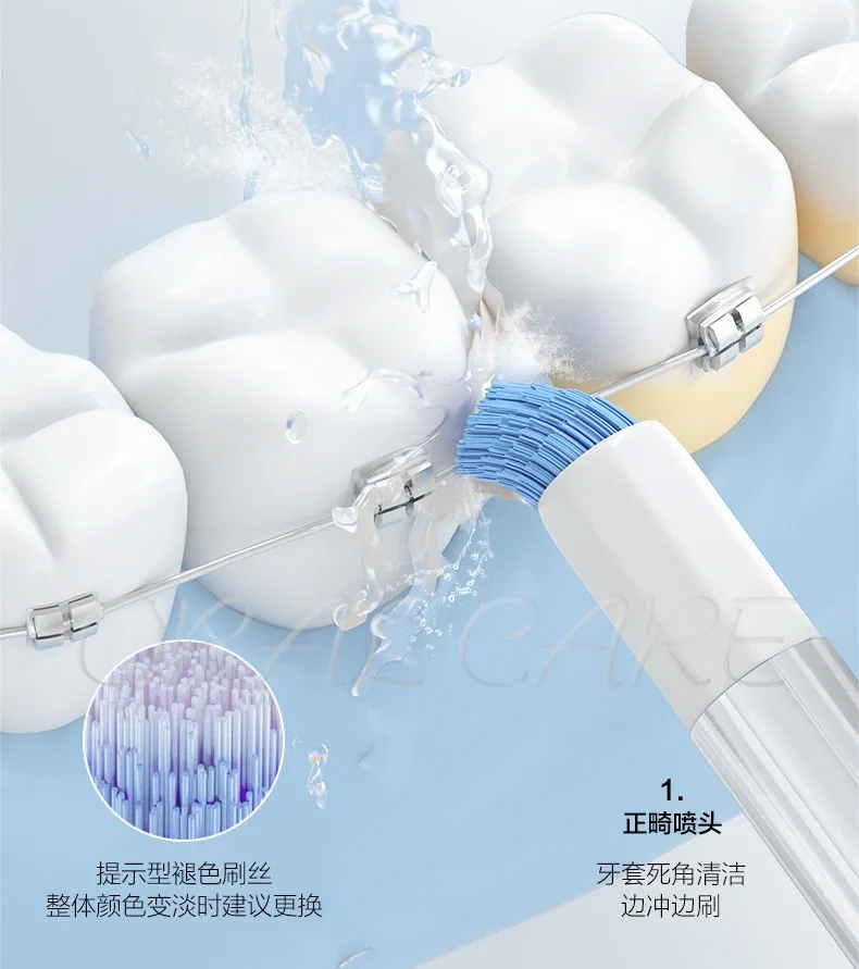 Huawei HiLink Lebooo Smart Intelligent Oral Irrigator IPX7 Waterproof USB Rechargeable 5 Nozzles Water Jet 200ml Water Tank